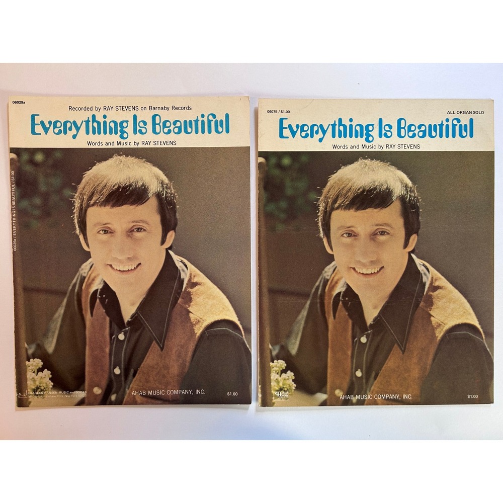 Everythingβ Is Beautiful Sheet Music Piano Solo and All Organ Solo Ray Stevens